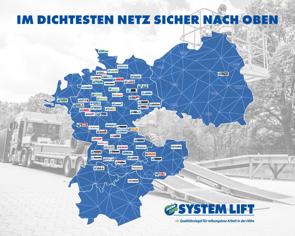Das SYSTEM LIFT Partnernetzwerk auf einen Blick